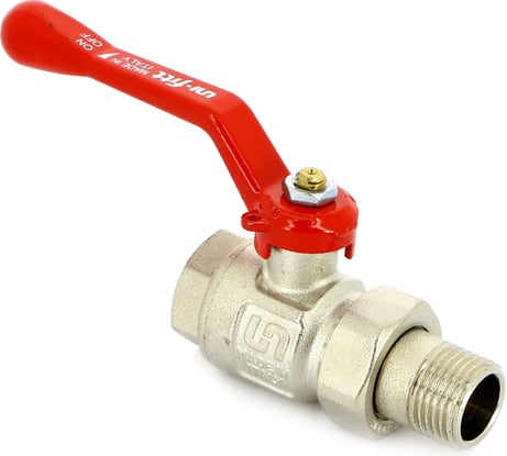 Полнопроходной кран НВ 1/2 с разъемным соединением, ручка Uni-Fitt 113L2000