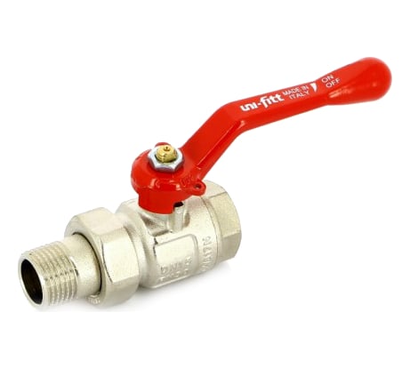 Полнопроходной кран НВ 1-1/4 с разъемным соединением, ручка Uni-Fitt 113L5000