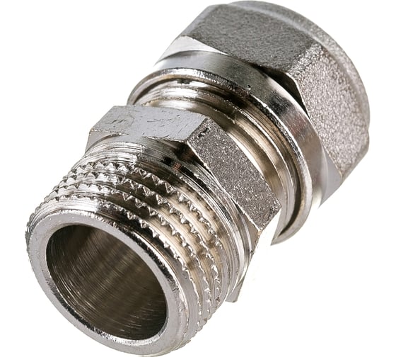 Обжимная муфта - Н 16х1/2 никелированная Uni-Fitt 662N6200