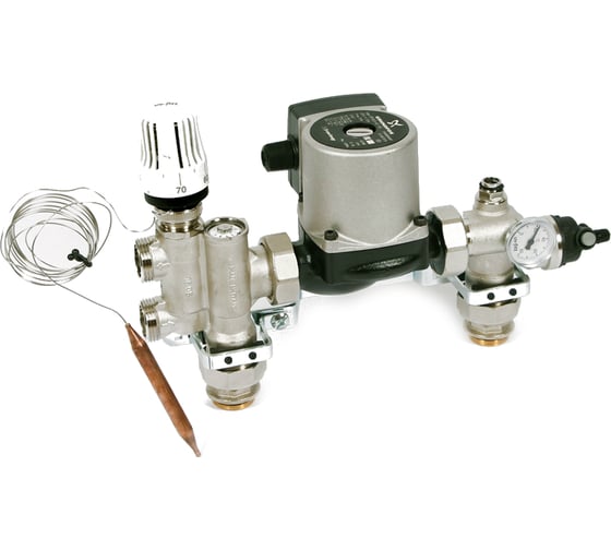 Насосно-смесительная группа 1" с насосом GRUNDFOS Uni-Fitt SOLOMIX 472N1200