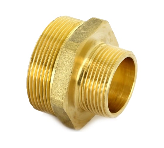 Редукционный ниппель 2x1-1/2 латунный Uni-Fitt 600G7600