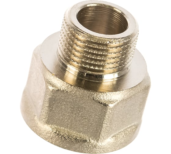 Переходник НВ 3/8mх1/2f никелированный Uni-Fitt 603N1200