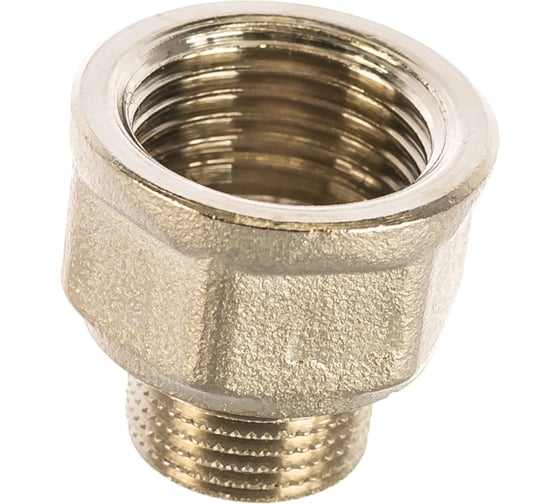Переходник НВ 3/8mх1/2f никелированный Uni-Fitt 603N1200