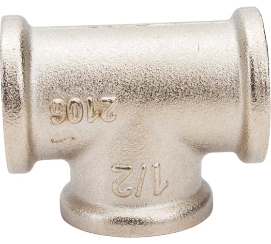 Тройник В 1/2 никелированный Uni-Fitt 615N2220