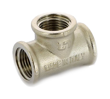 Тройник В 3/4х1/2х3/4 никелированный Uni-Fitt 615N3230