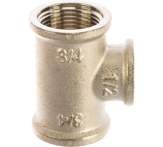 Тройник В 3/4х1/2х3/4 никелированный Uni-Fitt 615N3230