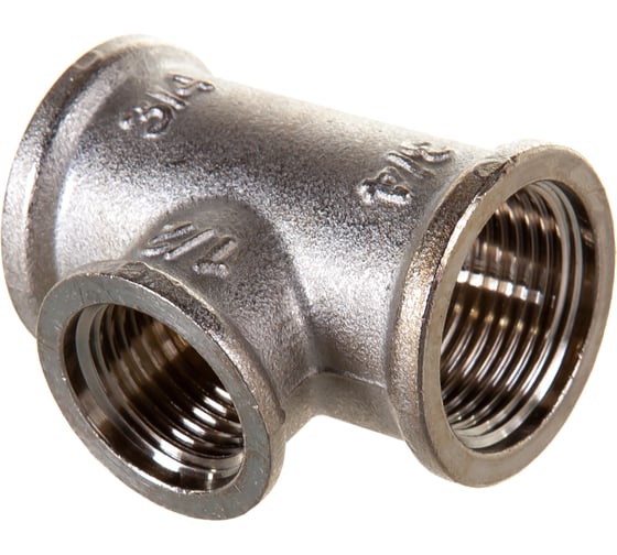 Тройник В 3/4х1/2х3/4 никелированный Uni-Fitt 615N3230