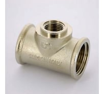 Тройник В 1х1/2х1 никелированный Uni-Fitt 615N4240