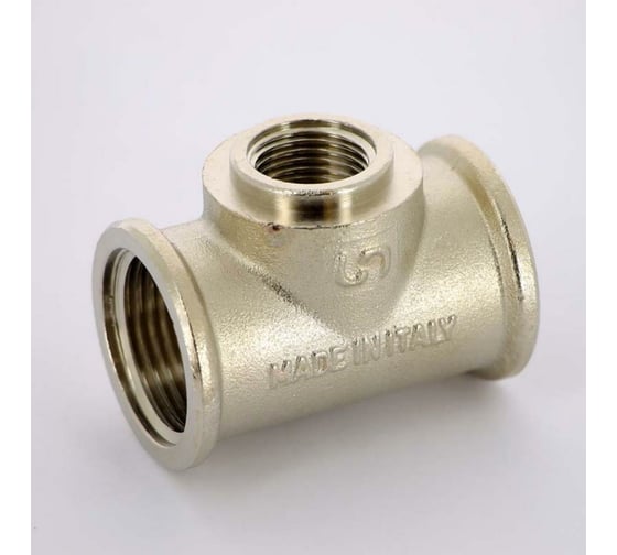 Тройник В 1х1/2х1 никелированный Uni-Fitt 615N4240