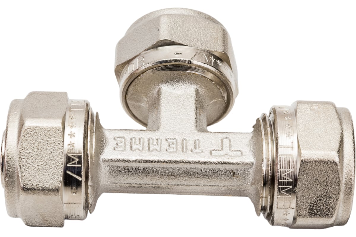 Обжимной тройник 16 никелированный Uni-Fitt 666N6660 - выгодная цена ...