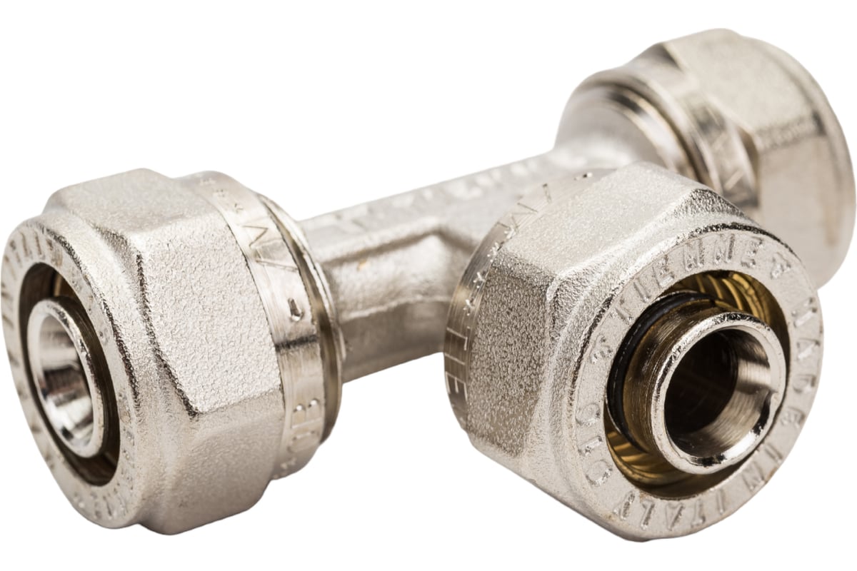 Обжимной тройник 16 никелированный Uni-Fitt 666N6660 - выгодная цена ...