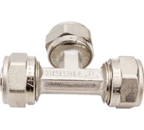 Обжимной тройник 16 никелированный Uni-Fitt 666N6660