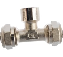 Тройник обж-В-обж 20х1/2x20 никелированный Uni-Fitt 667N7270