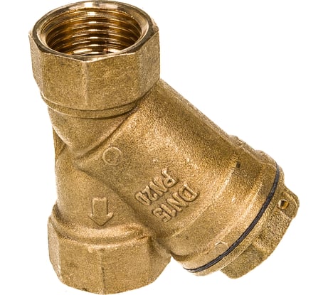 Косой фильтр 1/2 латунный с отверстием для пломбировки Uni-Fitt 211G2000