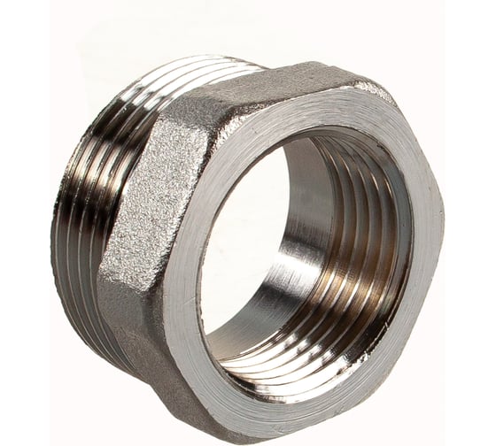 Футорка НВ 1-1/4х1 никелированная Uni-Fitt 604N5400