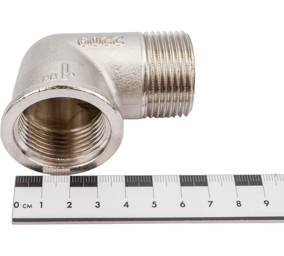Угол НВ 1x1 никелированный Uni-Fitt 611N4400