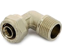 Обжимной угол обж-Н 20х1/2 никелированный Uni-Fitt 665N7200