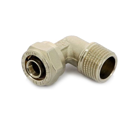 Обжимной угол обж-Н 20х1/2 никелированный Uni-Fitt 665N7200