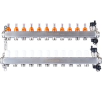 Коллекторная группа PROFACTOR нержавеющая сталь, с расходомерами авто/воздухотвод 1х11 вых 3/4 ЕК PF MB 807.11