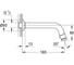 Вентиль для раковины GROHE Universal настенный, без функции смесителя, вынос 185 мм, хром 20203000 2