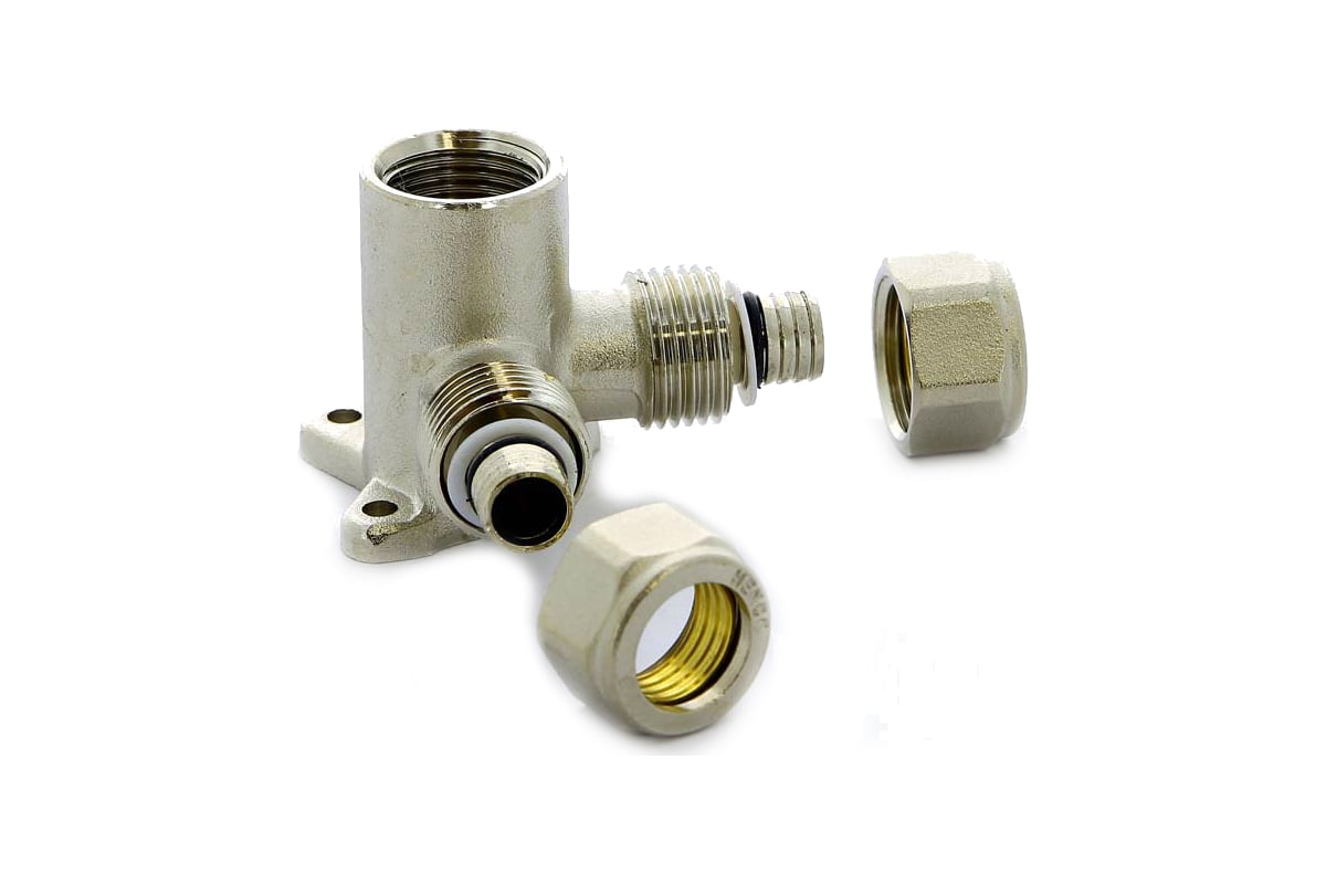 Проходная трехплоскостная водорозетка В 16х1/2х16 оловянное покрытие ...