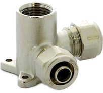 Проходная трехплоскостная водорозетка В 16х1/2х16 оловянное покрытие Henco 7-160416A