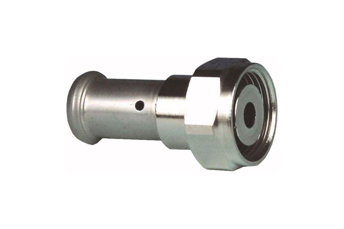 Муфта пресс-ВР 16х3/4 с накидной гайкой, евроконус, оловянное покрытие ...