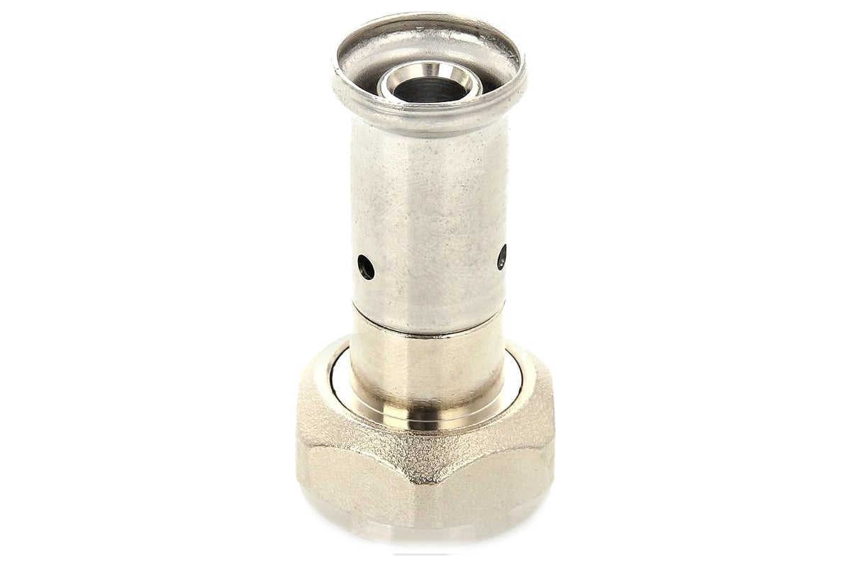 Муфта пресс-ВР 16х3/4 с накидной гайкой, евроконус, оловянное покрытие ...