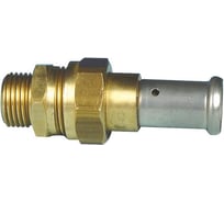 Муфта пресс-Н 26х3/4 с разъемным соединением, оловянное покрытие Henco 26P-2605A