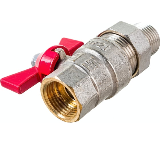 Шаровой кран с полусгоном Valtec BASE 1/2" внутренняя-наружная VT.227.N.04