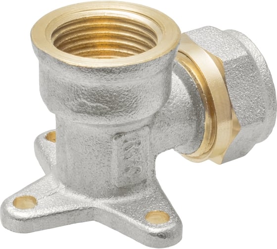 Угольник водорозетка с креплением 16х1/2" ц/г Rvc RC 00695