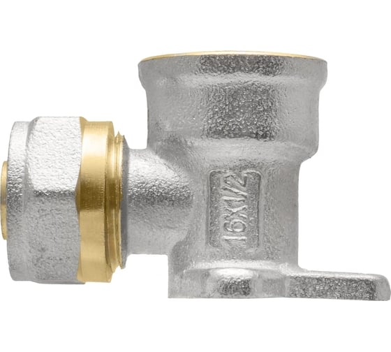 Угольник водорозетка с креплением 16х1/2" ц/г Rvc RC 00695