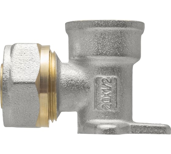 Угольник водорозетка с креплением 20х1/2" ц/г Rvc RC 00696