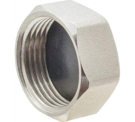 Заглушка сантехническая на трубу MPF 3/4" латунная никелированная внутренняя резьба ИС.072284