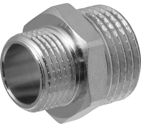 Ниппель-переходник MPF 1/2" х 3/8" бочонок наружная резьба ИС.072172