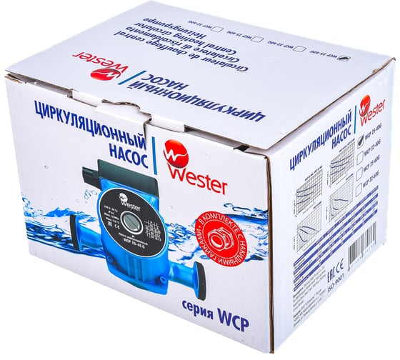 Циркуляционный насос Wester WCP 25-40G с гайками 0-18-0010