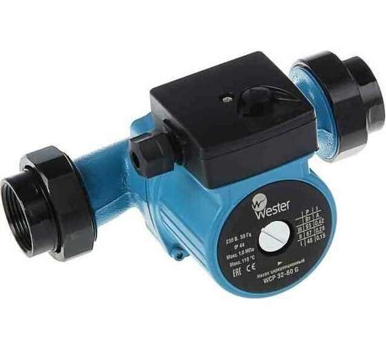 Циркуляционный насос Wester WCP 32-60G с гайками 0-18-0040