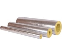 Теплоизоляционный фольгированный цилиндр для труб из минеральной ваты на основе базальта ISOTEC section ал2(нг), толщина 30мм, диаметр 102мм 89419