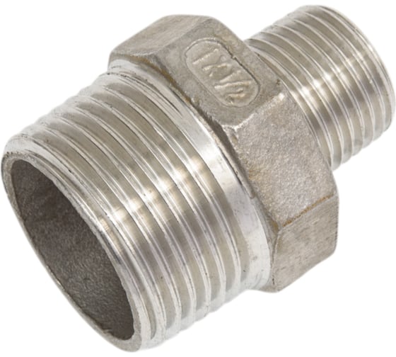 Переходной ниппель TITAN LOCK нержавеющий (AISI304) 1" x 1/2", НР/НР TL1-1/2RM