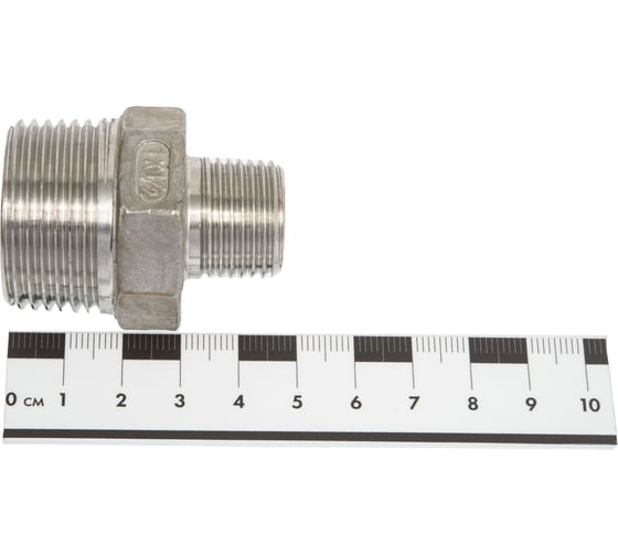 Переходной ниппель TITAN LOCK нержавеющий (AISI304) 1" x 1/2", НР/НР TL1-1/2RM
