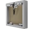 Люк ревизионный d cmo base EVECS 250x250 скрыт.монтаж съемный алюминий, 90-08121 D2525 ceramo base 4