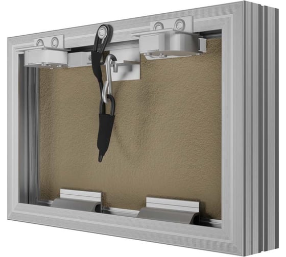 Люк ревизионный d cmo base EVECS 300x200 скрыт.монтаж съемный алюминий, 90-08123 D3020 ceramo base