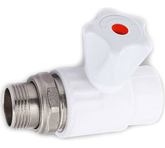 Прямой шаровый кран  PPRC 25х3/4НР с американкой Aquapipe MP-У ИС.090676 1