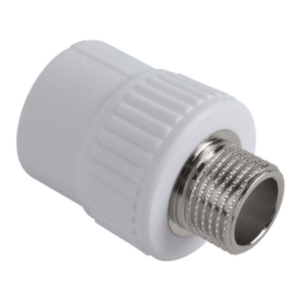 Комбинированная муфта PPRC с наружной резьбой 20х1/2 Aquapipe MP-У ИС ...