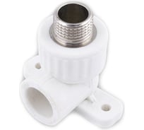 Комбинированный угольник PPRC c креплением и наружной резьбой 20х1/2 Aquapipe MP-У ИС.090311