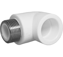 Комбинированный угольник PPRC с наружной резьбой 20х3/4 Aquapipe MP-У ИС.090322