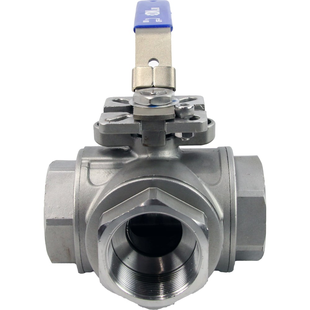 Шаровой кран DN.ru 3-ходовой l-тип стандартнопроходной rp.ss316-iso ...