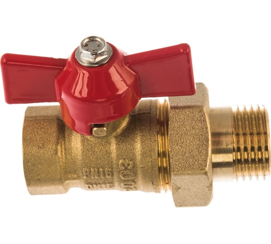Шаровый кран с полусгоном американкой MasterProf 1/2" бант, латунь ИС.080923 1