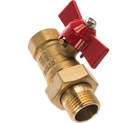 Шаровый кран с полусгоном американкой MasterProf 1/2" бант, латунь ИС.080923