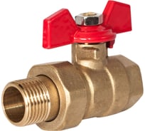 Кран шаровый с полусгоном американкой MasterProf 3/4", бант, латунь ИС.080924